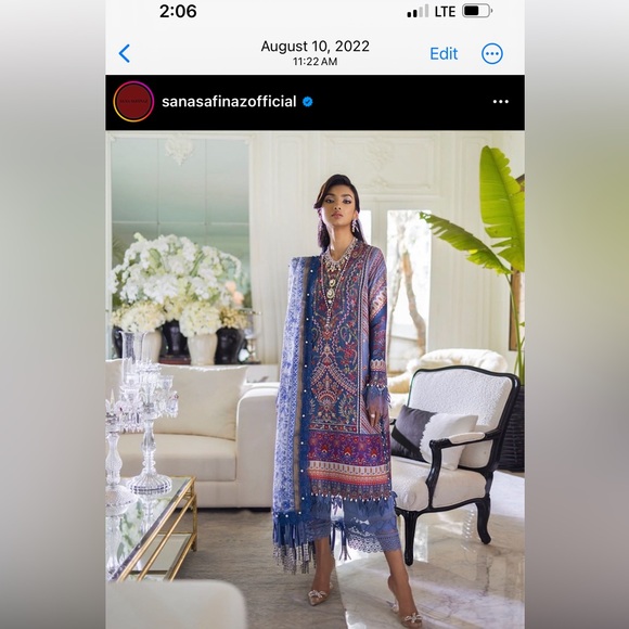 Pakistani indian designer outfit - Picture 1 of 13